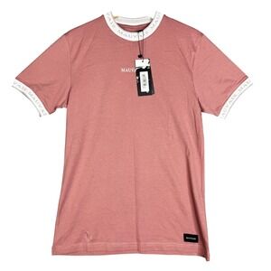 MAUVAIS Red Copper Tape‎ T Shirt Short Sleeve 100% Cotton Crew Neck Size S